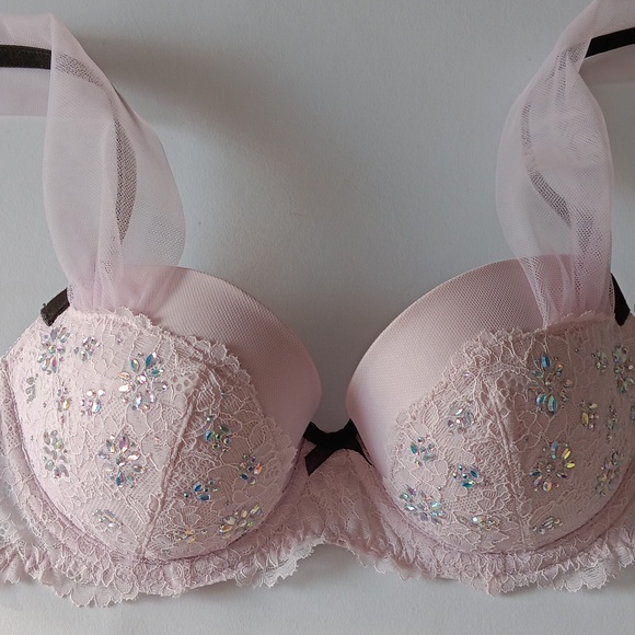 VICTORIA SECRET DREAM ANGELS LINED DEMI BRA 32D - Picture 13 of 15